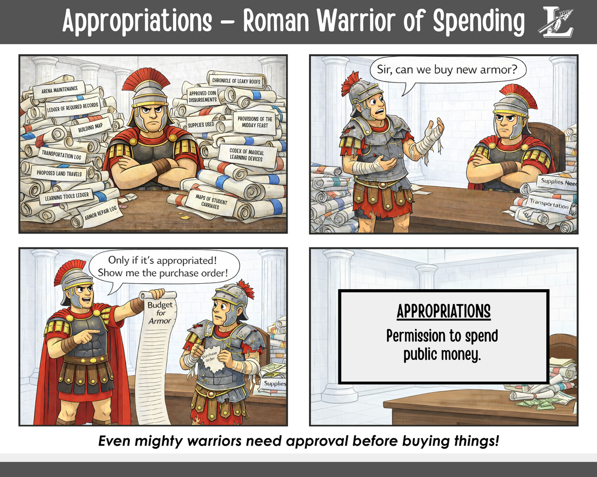 Approprations - Roman Warrior of Spending