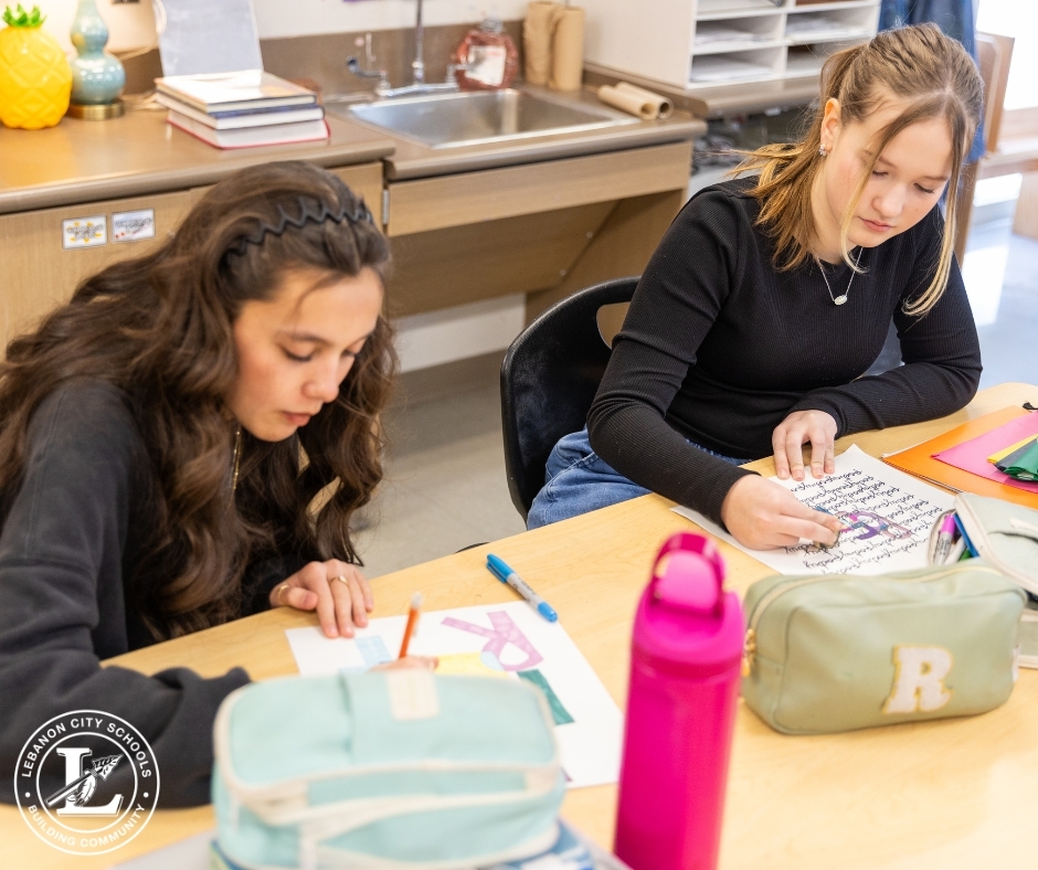 Art Class at Lebanon Junior High