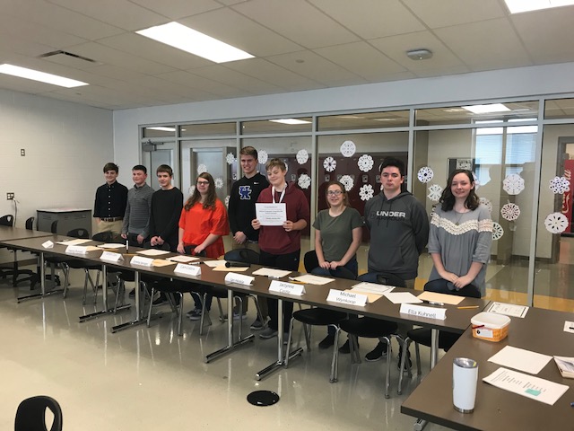 Photo of participants in the Geography Bee